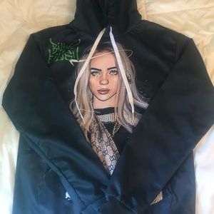 Billie eilish dark gray hoodie